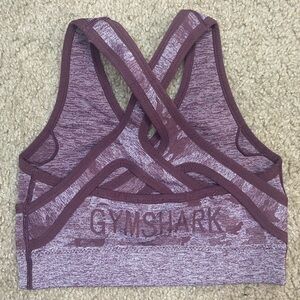GYMSHARK Camo Seamless Sports Bra Berry